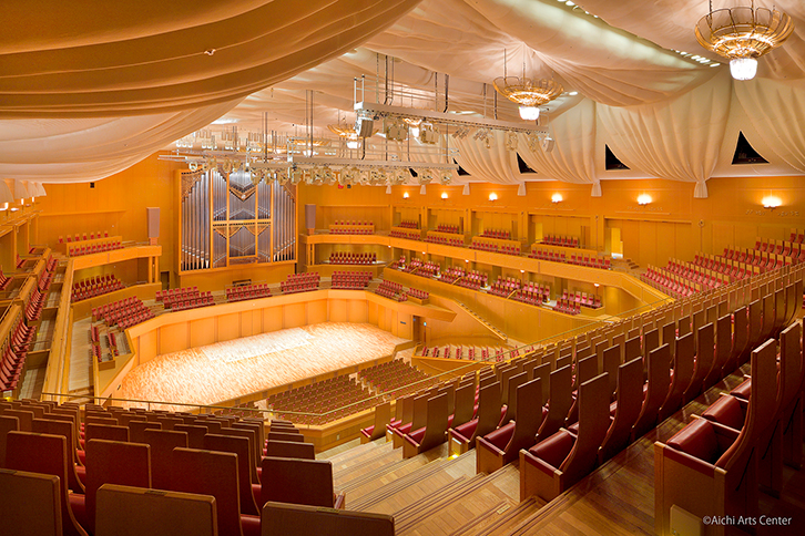 日本最大級のパイプオルガンを備えたコンサートホール（1,800席）