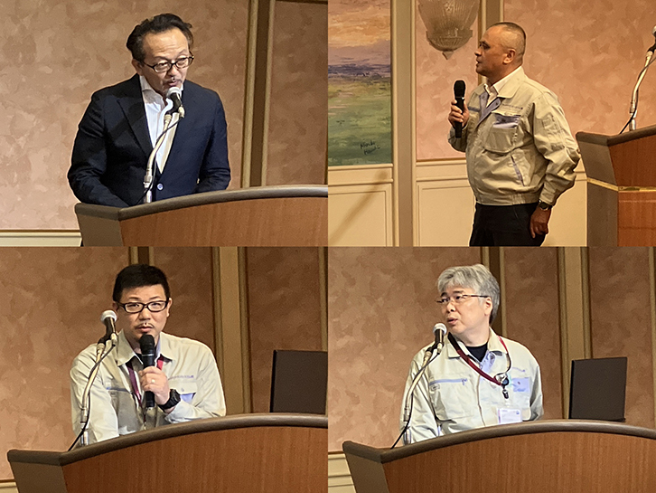 当社役員と社員の発表